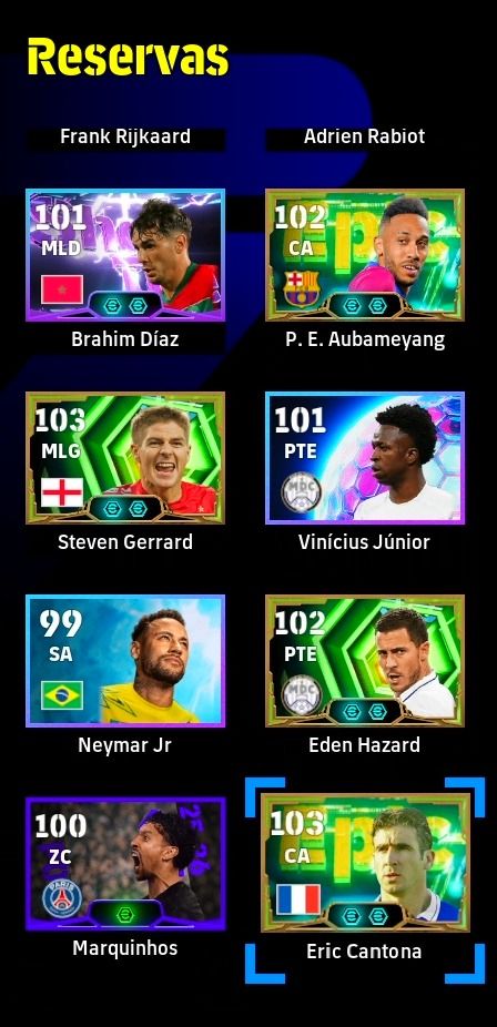 CONTA EFOOTBALL STEAM TOP - MBAPPE SHOW TIME+PIRLO+ SNEIJDER BLITZ+BUFFON E ++