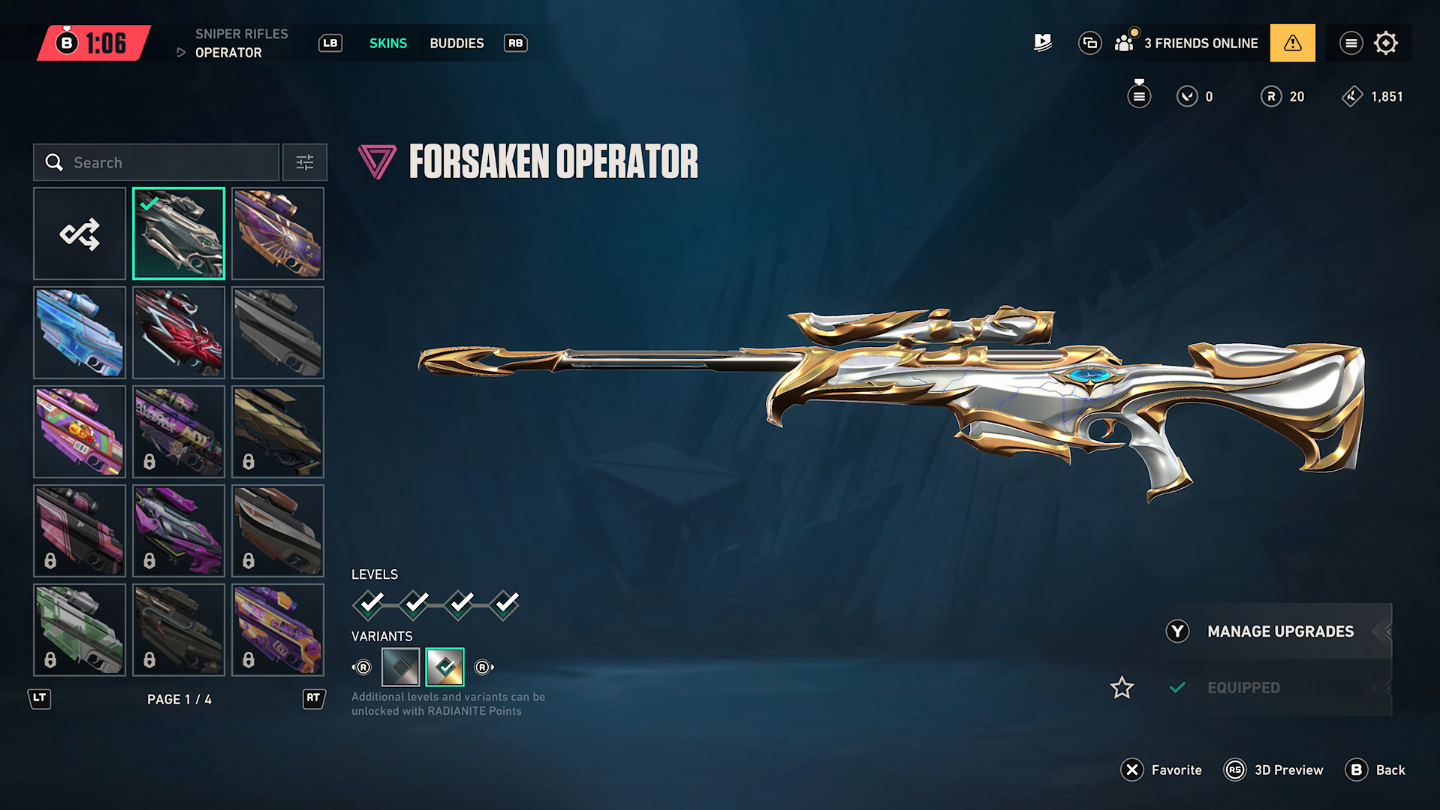 CONTA VALORANT EX IMORTAL + CHAMPIONS 2025 + 3 FACAS + MUITAS SKINS