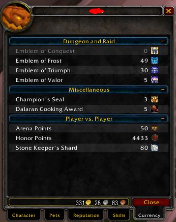 WARMANE ICECROWN - CONTA 3 LV 80