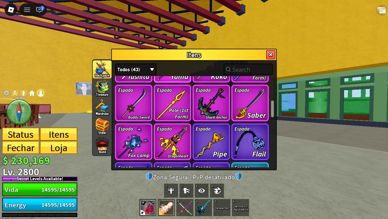 CONTA BLOX FRUITS + VBL | LVL 2800 + DARKBLADE + YETI, LIGHTNING PERM E MAIS!!
