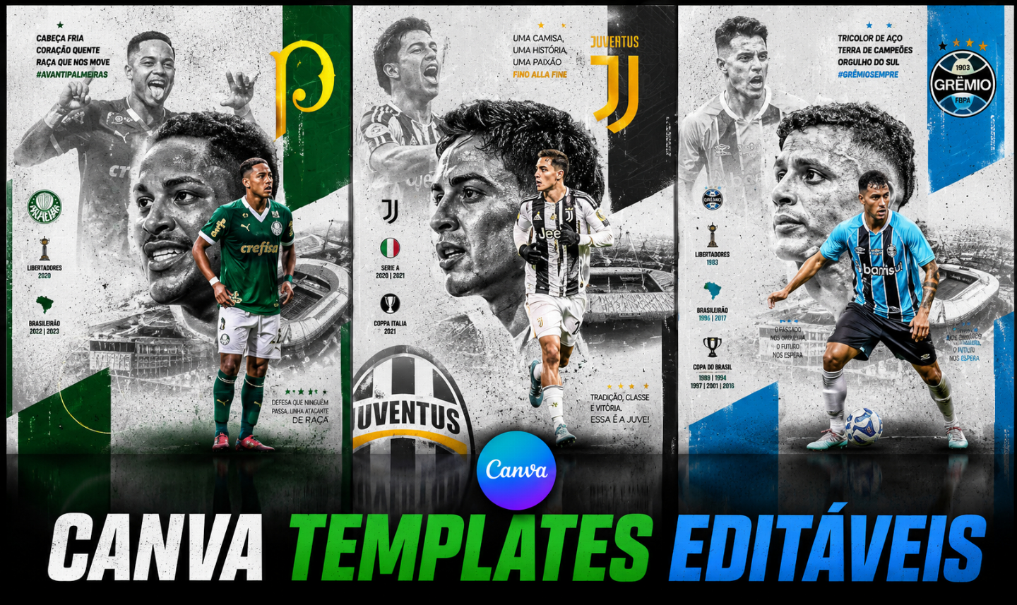 RENDA EXTRA COM FUTEBOL / + 140 ARTES EDITÁVEIS NO CANVA / DESIGNS PRONTOS