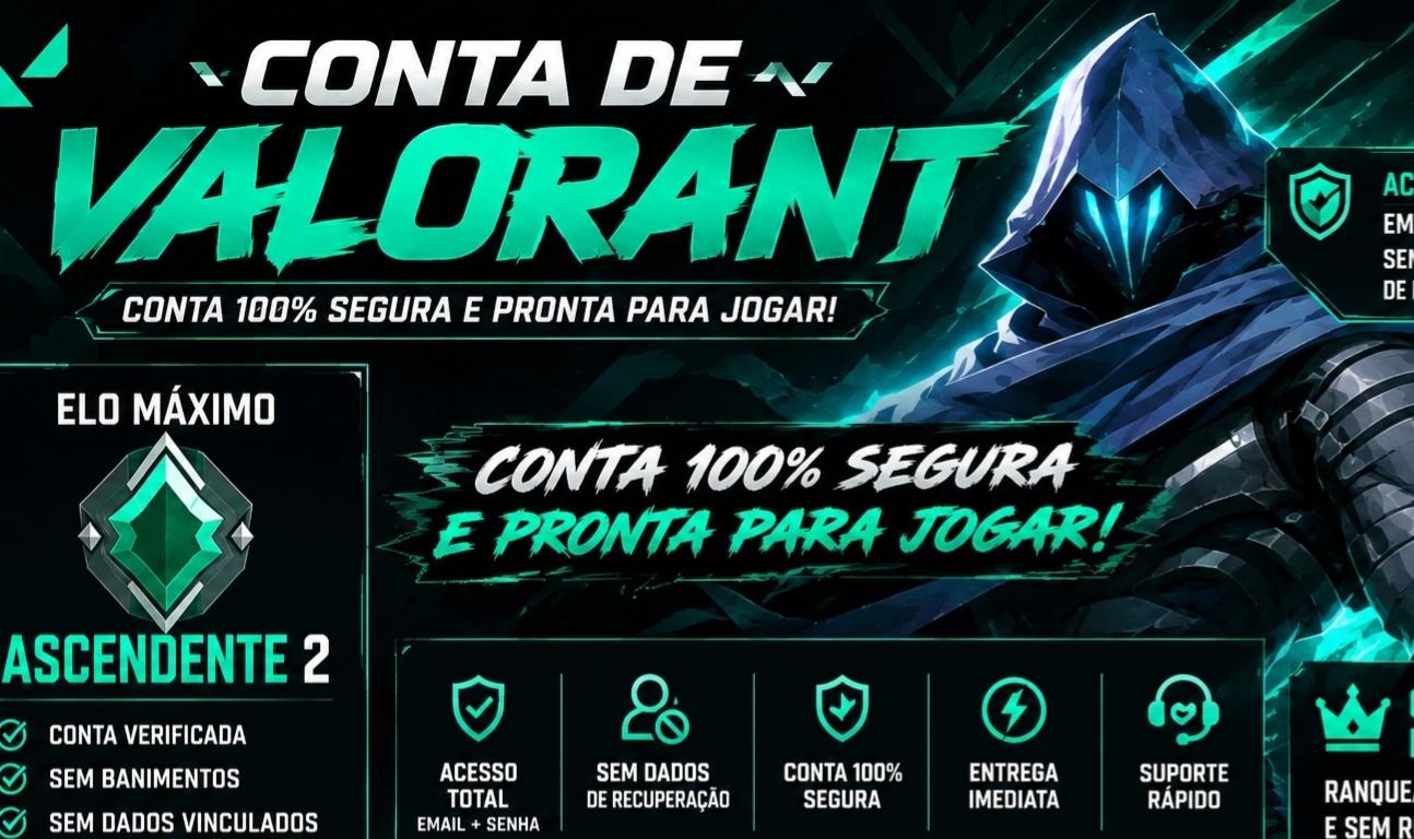 Duas contas de valorant uma ex ascendente e outra ex diamante