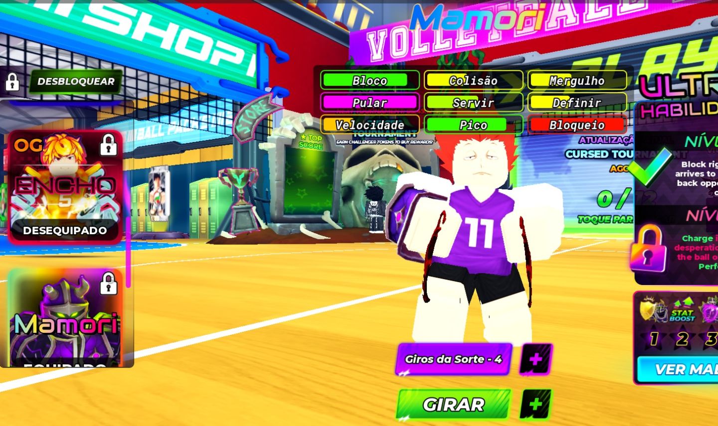 Conta com 1ultra e 6 secretos voleiboll legends/haikyu legends