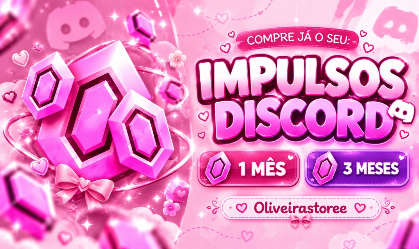 Impulsos Discord Premium | 1 ou 3 Meses | Entrega Super Rápida