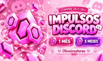 Impulsos Discord Premium | 1 ou 3 Meses | Entrega Super Rápida