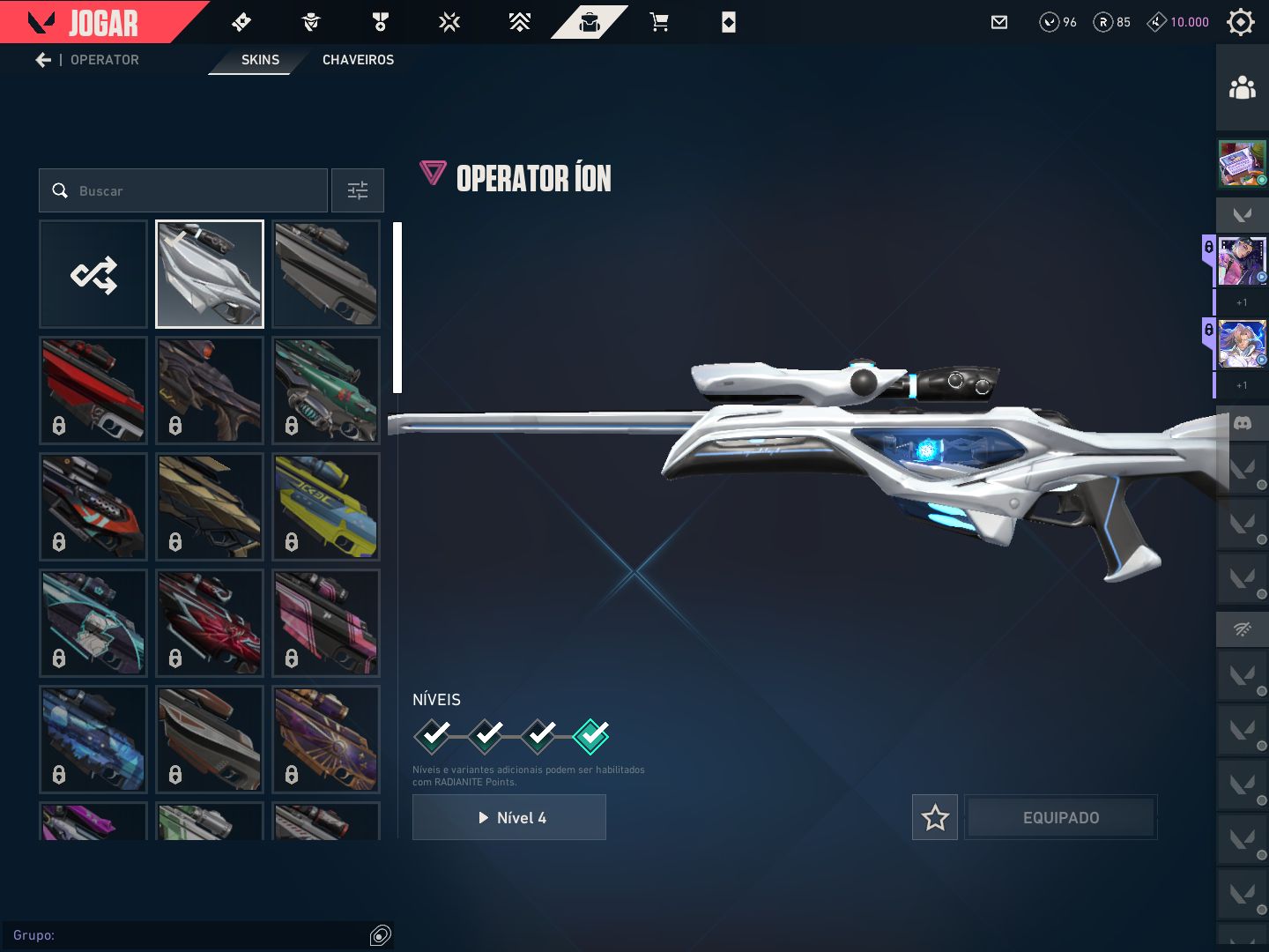 Conta recheada de skins boas. 3 de faca, 5 de vandal, 2 de phantom e mais