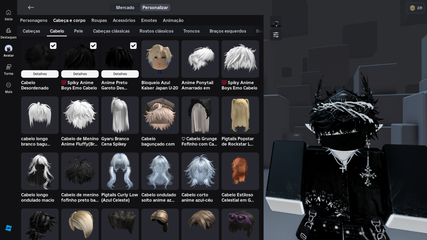Conta 50K Gastos Roblox (Unisex), Varios Itens