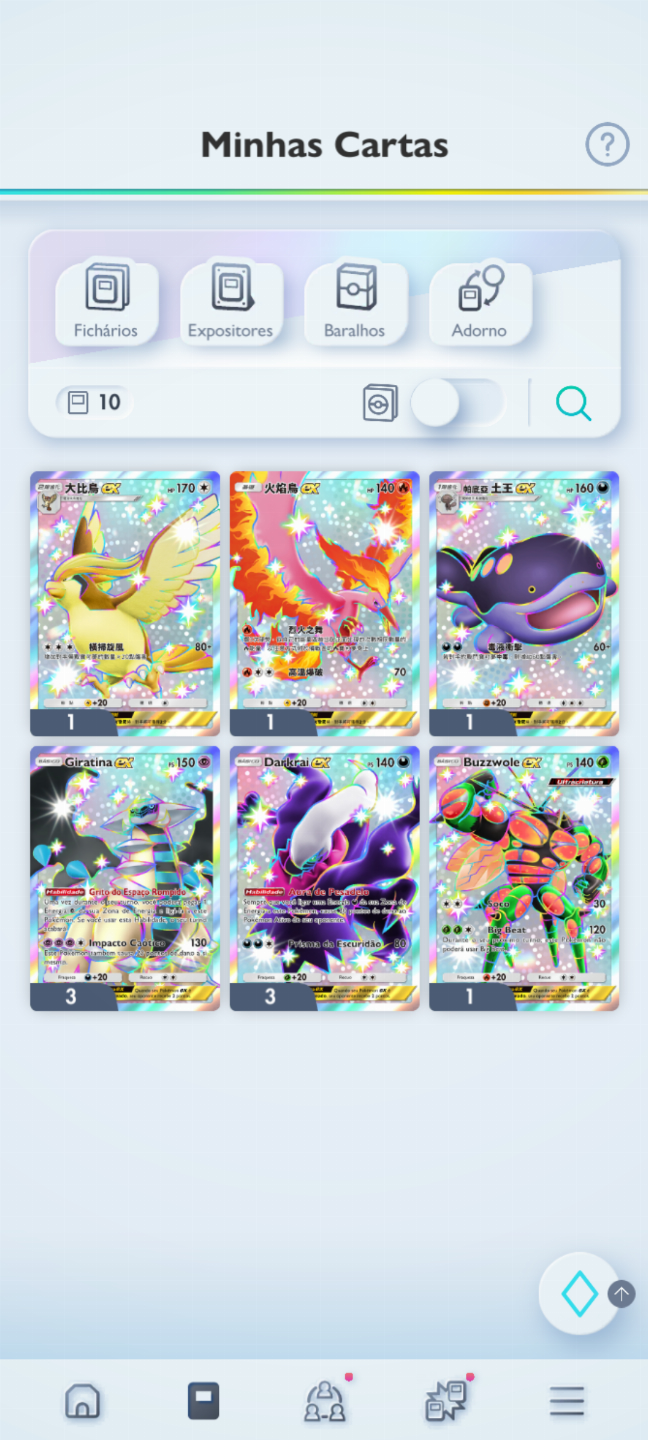 Conta Pokémon TCG - NV 35 com mais de 3k cartas, Doce Raro dourado PT BR e mais!