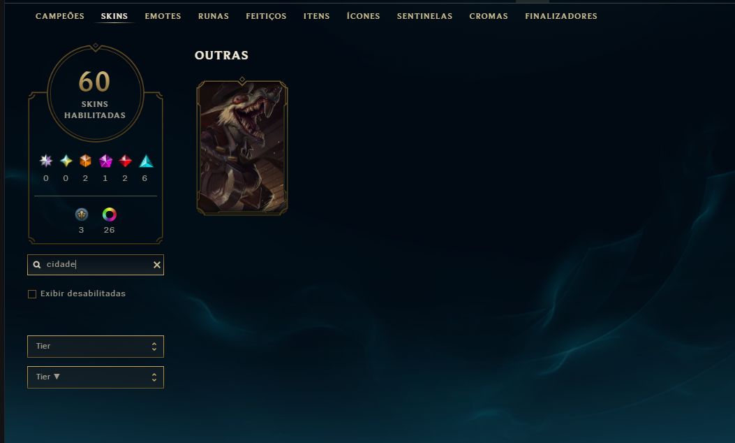 (Segura) Conta de lol smurf mestre melhores skins para smurf