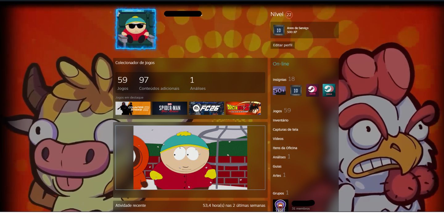 CONTA STEAM, CS2 (LVL 18 GC, 7 FACEIT 23K ESPECIAL SEASON 4) MEDALHAS E JOGOS
