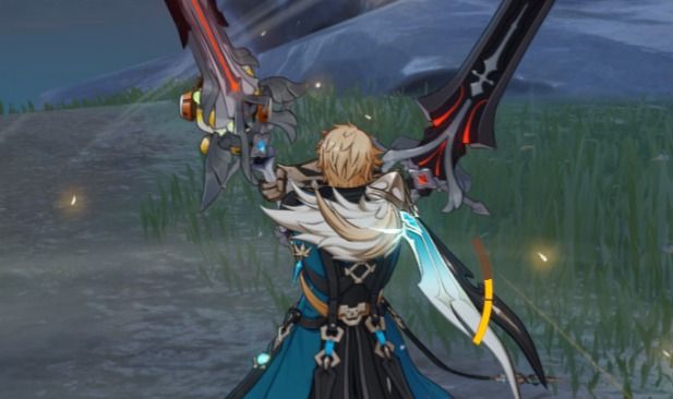 Conta Genshin NA AR60 Whale com vários personagens 5 e 4 estrelas C6 R5!