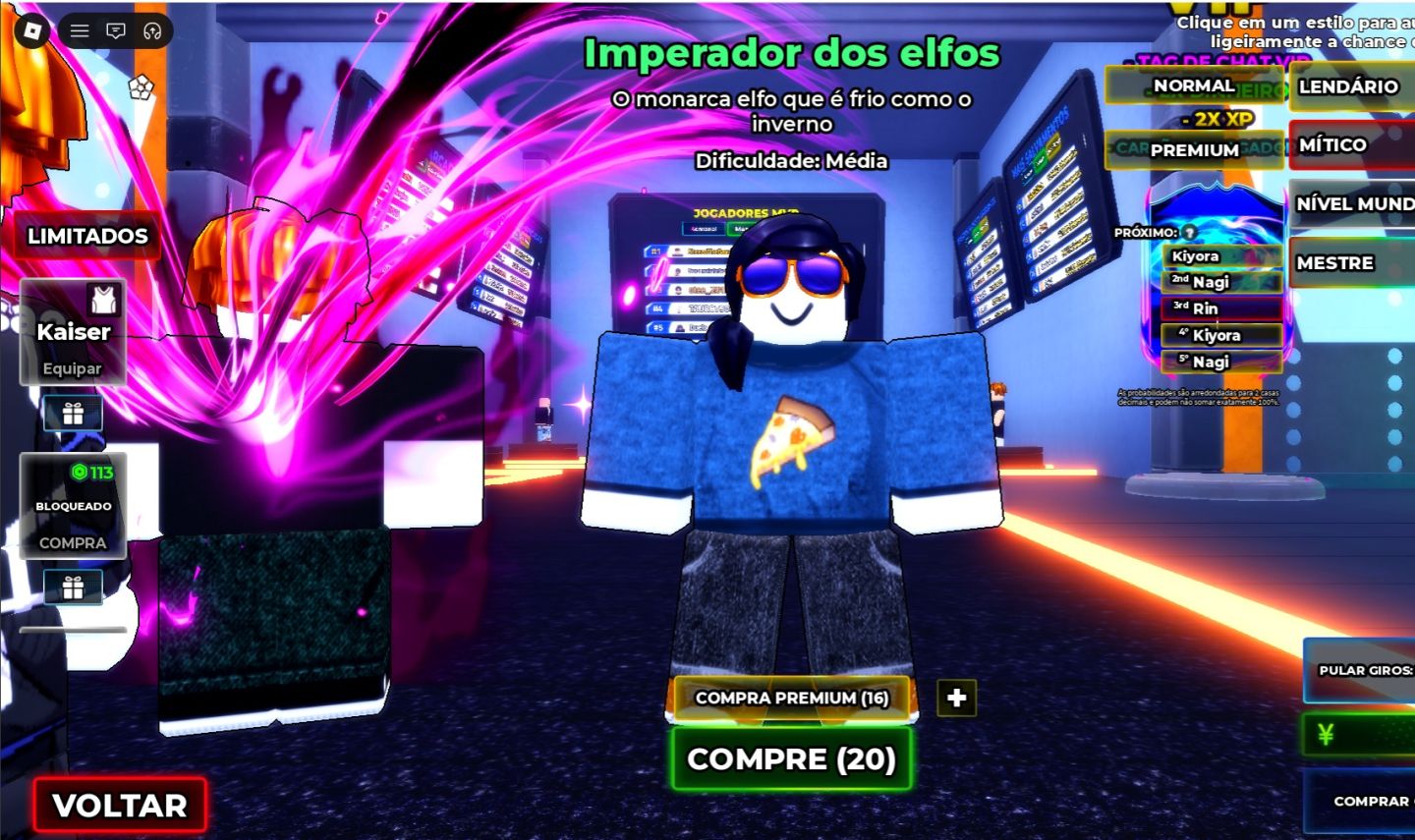 Conta De Blue Lock Rivals Com Impetador Dos Elfos ( Limited ) + Kaiser.
