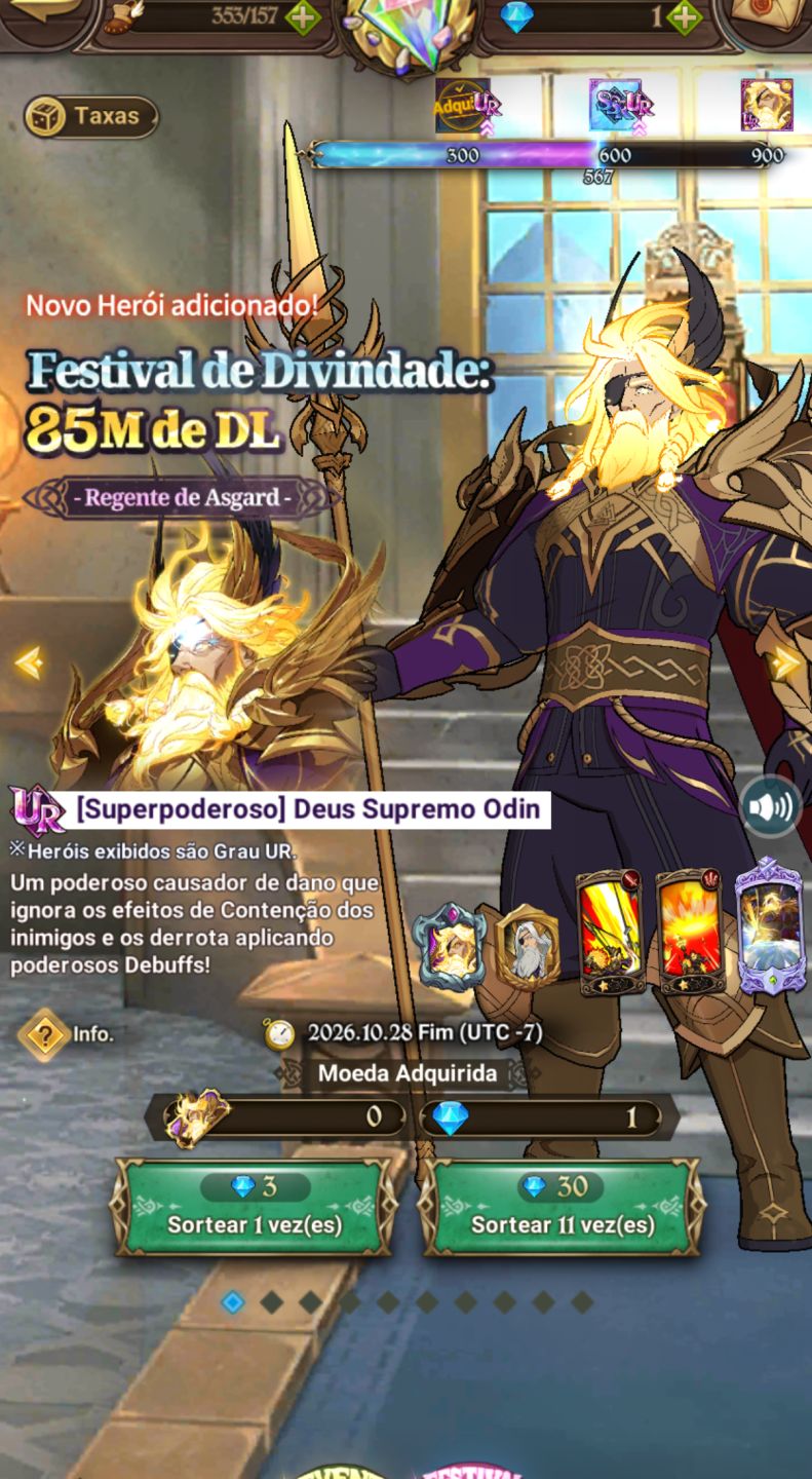 Conta com Odin 3/6