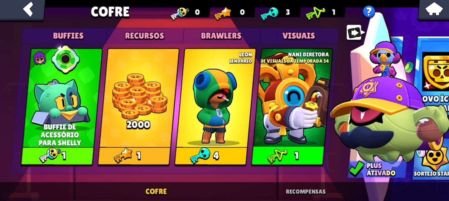 Conta de Brawl Stars gemada com 86 brawlers