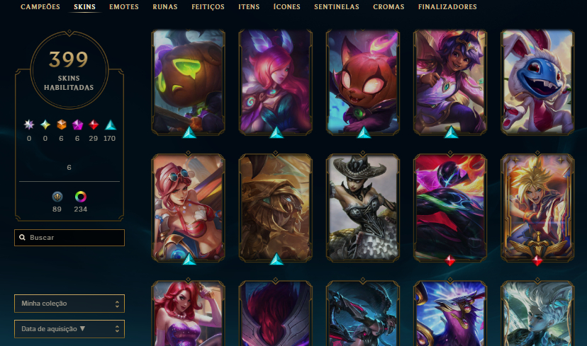 Conta Main Ahri, ekko Lvl 1202 Ex Mestre Season 2024