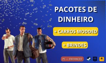 GTA 5 ONLINE ENHANCED (PC) | PACOTES DE DINHEIRO, CARROS MODDED & BRINDES
