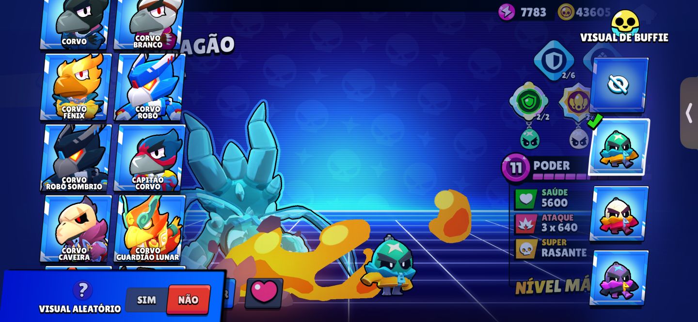 CONTA BRAWL STARS - FULL BRAWLER