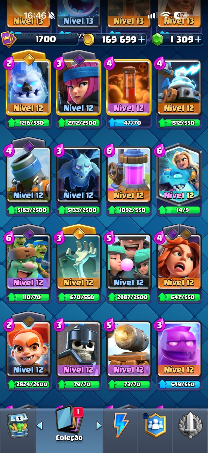 Conta Clash Royale 13.700 troféus