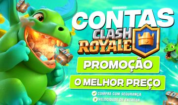 95% DE DESCONTO, CONTAS CLASH ROYALE, TODAS AS ARENAS, 10,11,12,13,14,15,16,ETC.