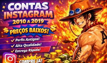 CONTAS INSTAGRAM BARATO 2011 a 2019