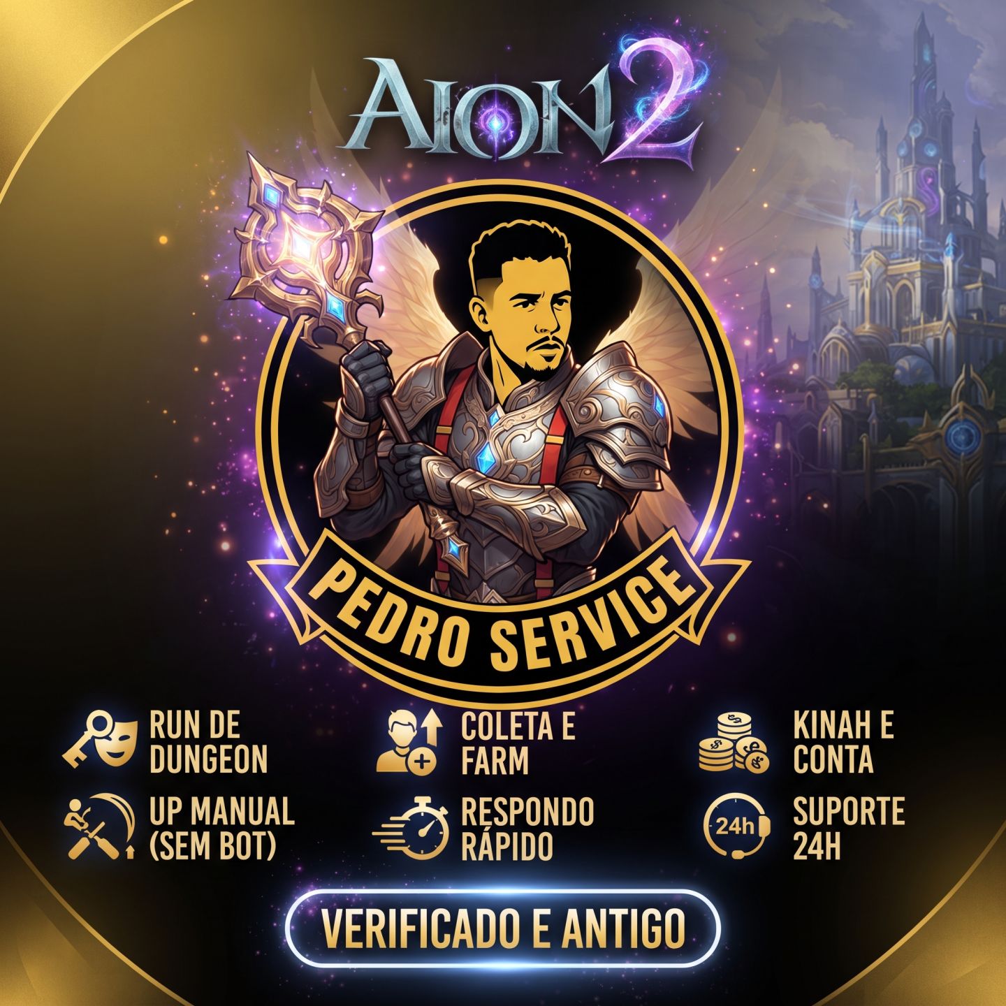 AION 2 | SERVIÇOS | LEVEL UP | PENAS | MASMORRAS l DG l RIFTH