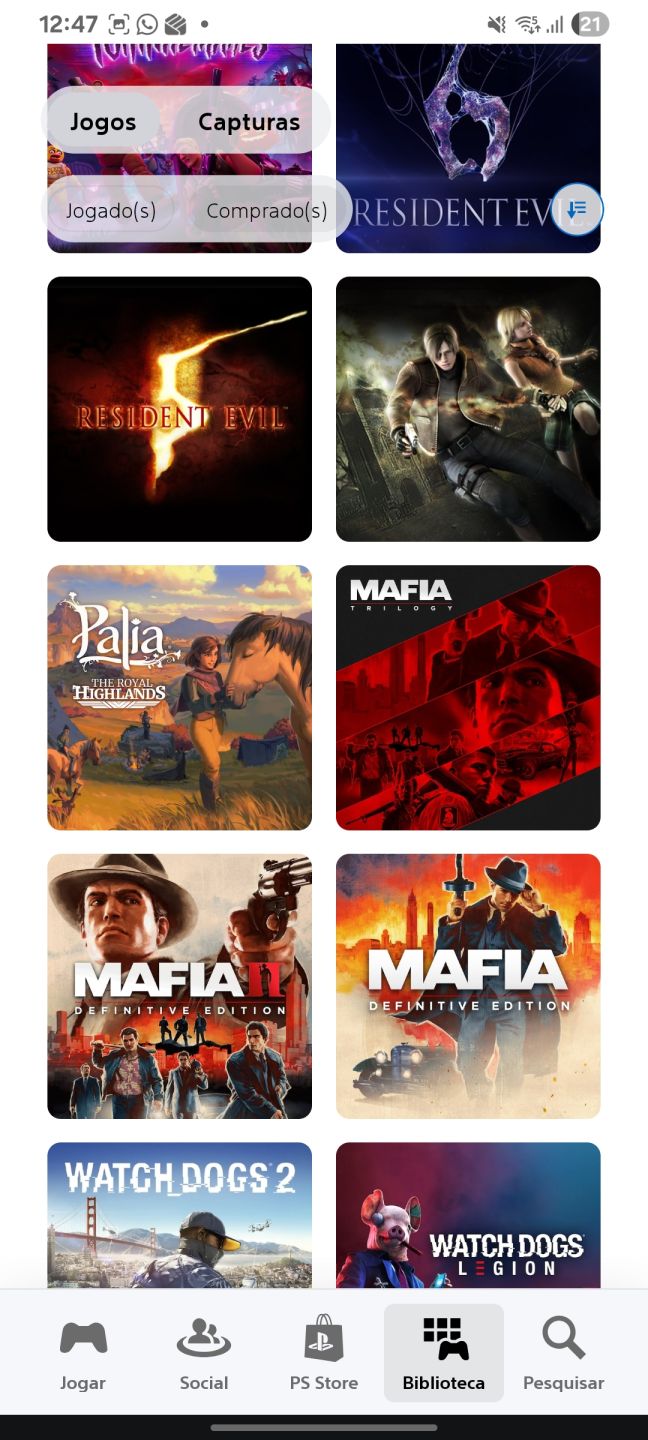 Conta PSN com jogos comprados de uso pessoal