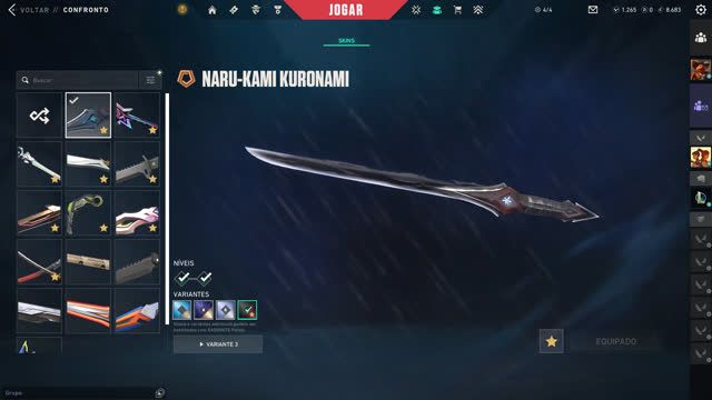 CONTA VALORANT EX IMORTAL VARIAS SKINS