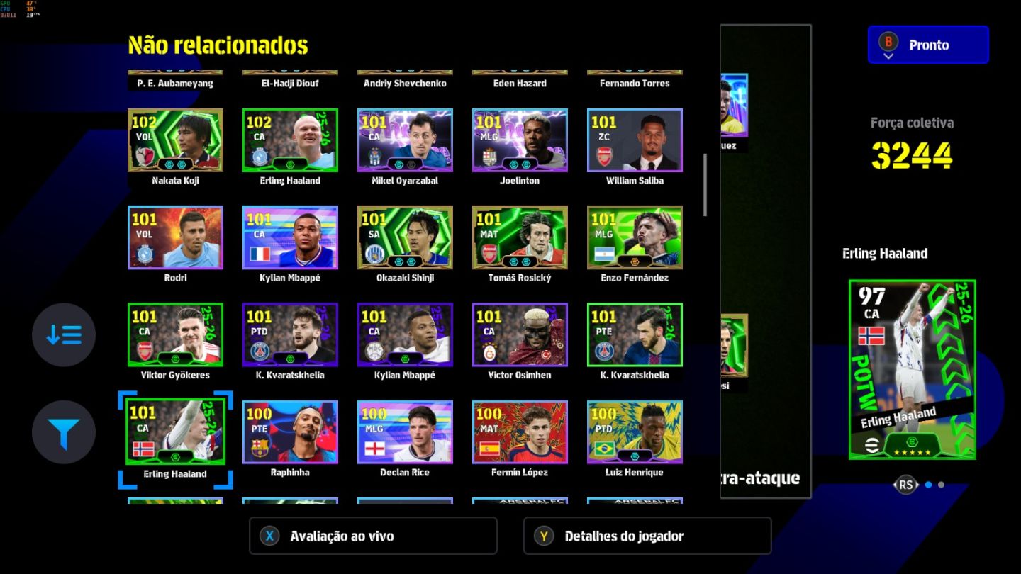 Conta PC Steam Del Piero Blitz 107, Totti 108, James R. 105 Blitz e CIA