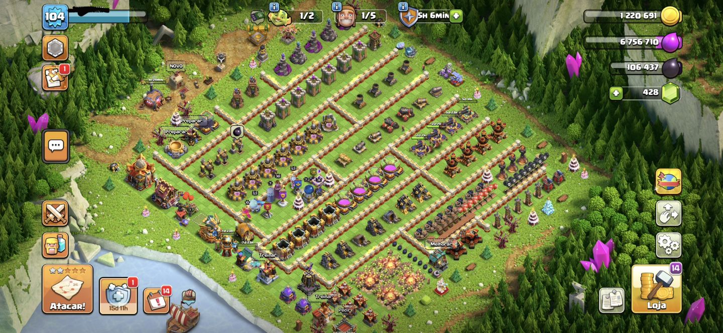 (PREÇO NEGOCIAVEL) CONTA CLASH OF CLANS CV 16