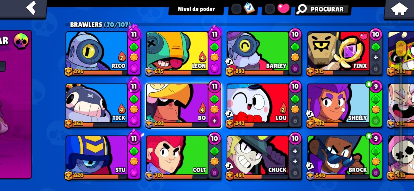 CONTA BRAWL STARS TOP! Vários Brawlers Max, Skins Lendárias & Épicas