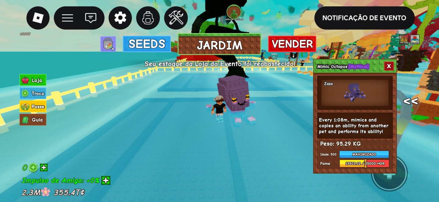 MIMIC IDADE 500!! GROW A GARDEM 1!