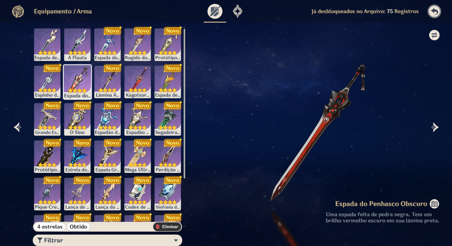 GENSHIN AR 57 COM MAVUIKA E MAIS 13 T5 + STAR RAIL ND 66 COM 11 T5 + ARMAS T5