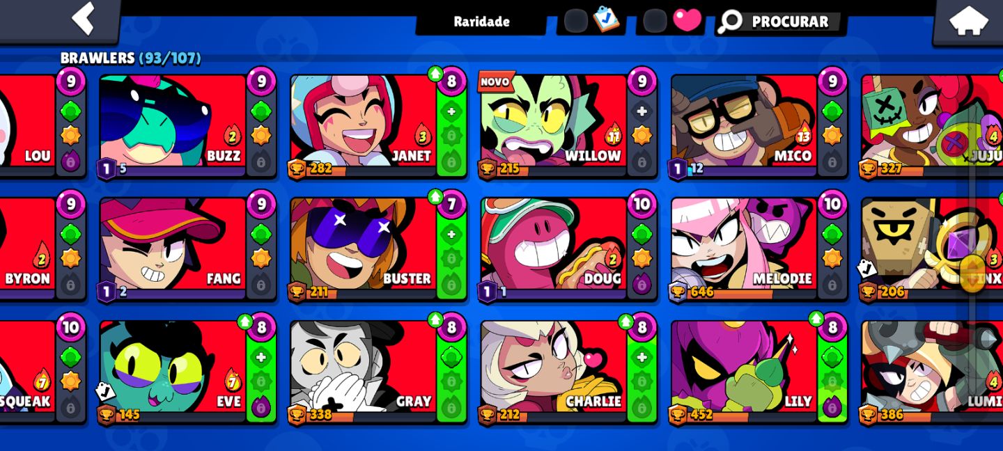 Conta de brawl stard