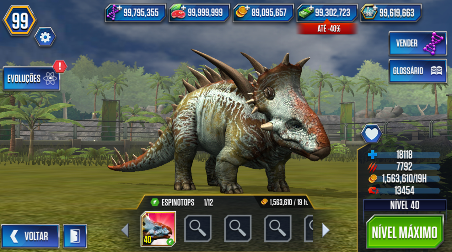QUALQUER DINOSSAURO NO: JURASSIC WORLD - THE GAME | À SUA ESCOLHA