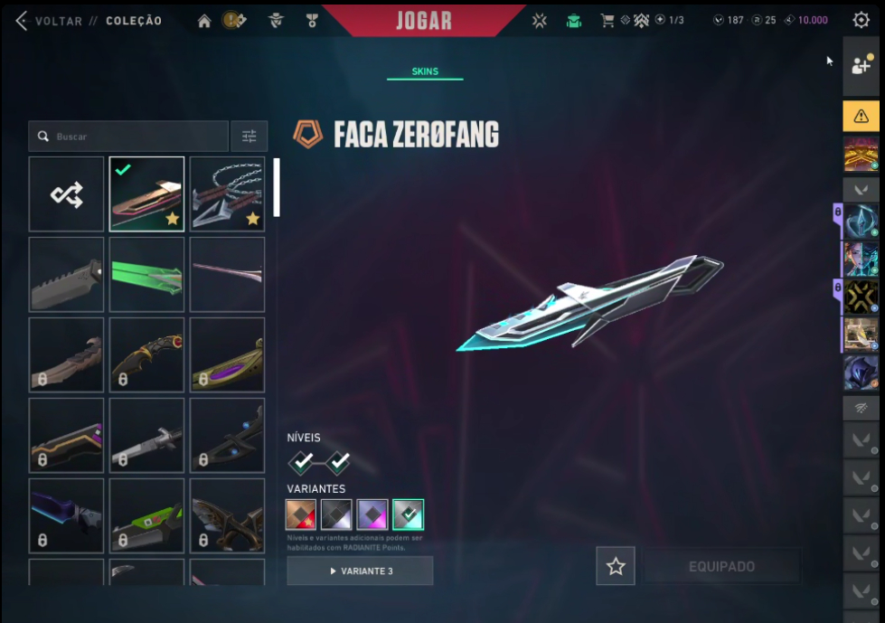 CONTA VALORANT 1250+ GASTOS, PEAK IMORTAL, PLAT 2 ATUAL. VARIAS SKIN TUDOEM FOTO