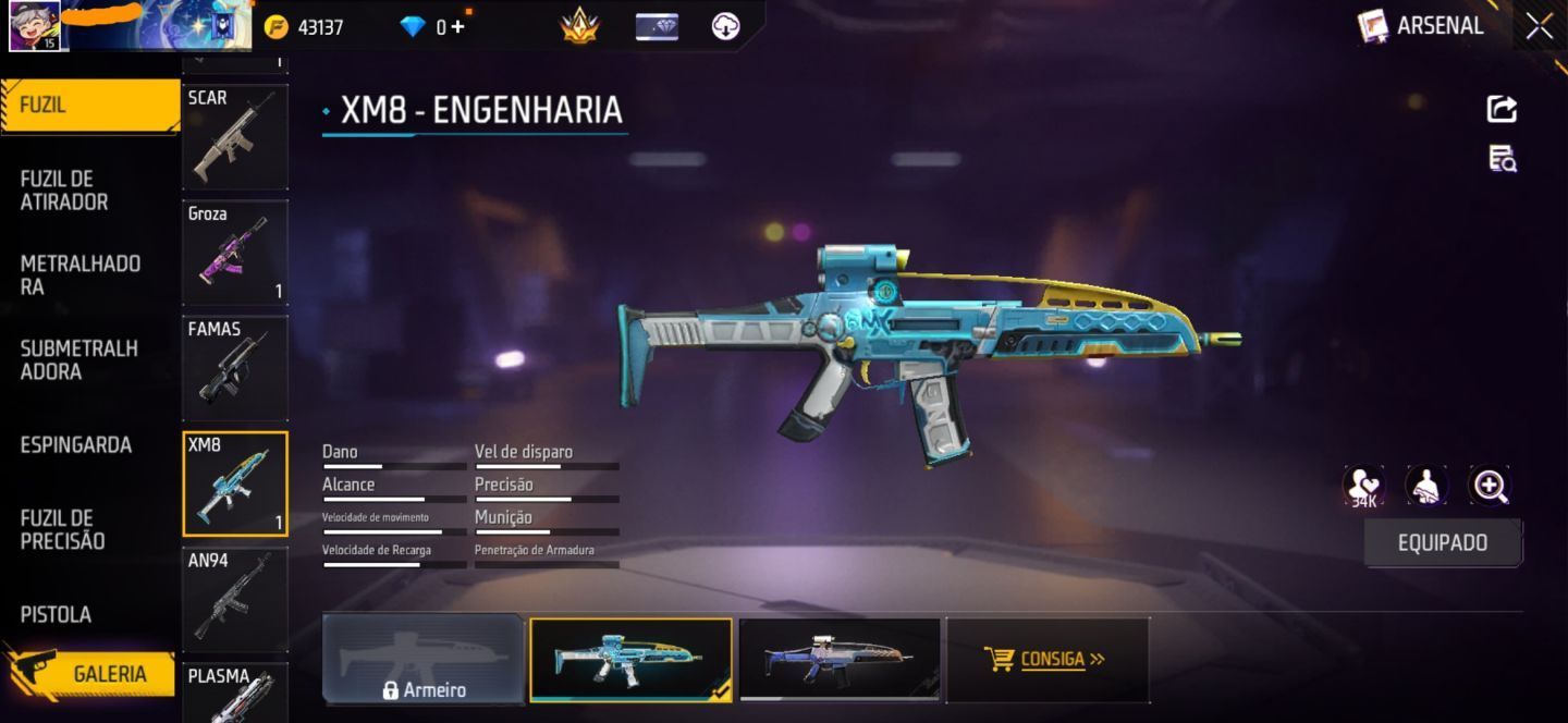 CONTA FREE FIRE COM CONJUNTO METAMORFOSE | SKIN DO BRASIL | CAMISA DO MÉXICO