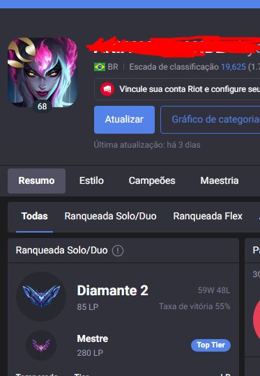 CONTA DIAMANTE 2 BOAS SKINS, TROCA DE NICK DISPONÍVEL, 30K EA, ANTI-BAN