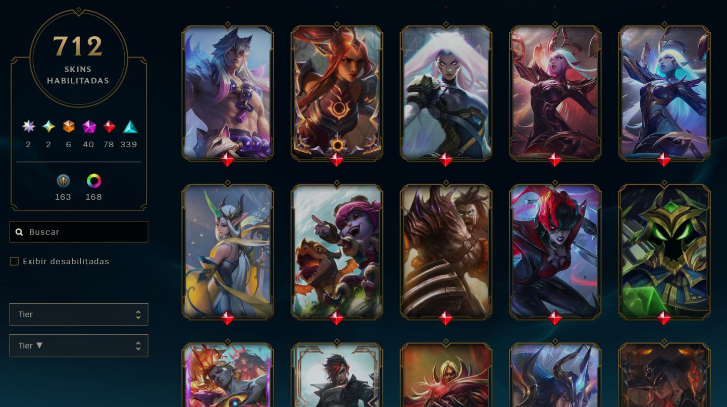 CONTA LOL | MUITAS SKINS + CAMPEÕES | PRONTA PARA JOGAR