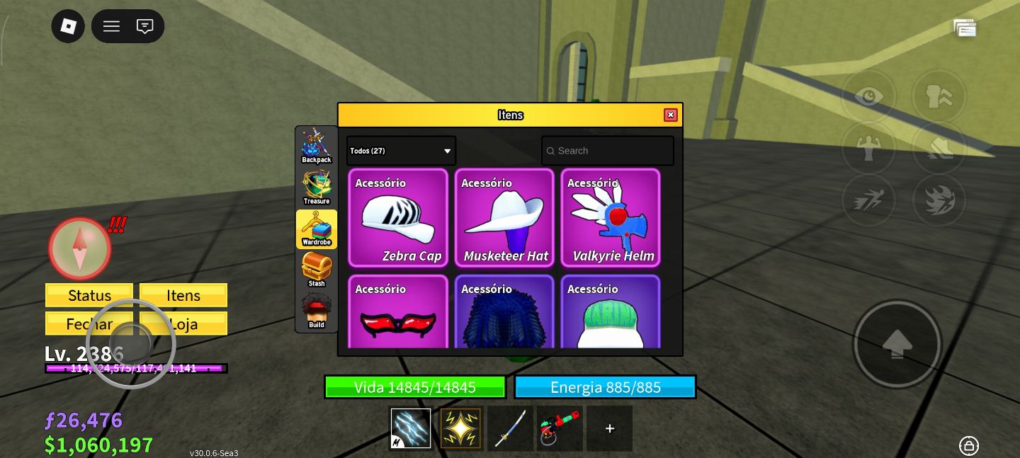 CONTA DE BLOX FRUIT DE NIVEL BAIXO