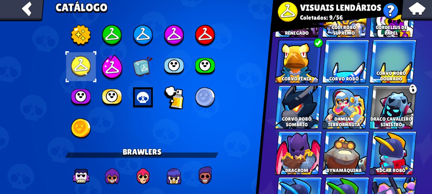 Conta de Brawl stars | 2023 | itens raros | Nori P1 em destaque
