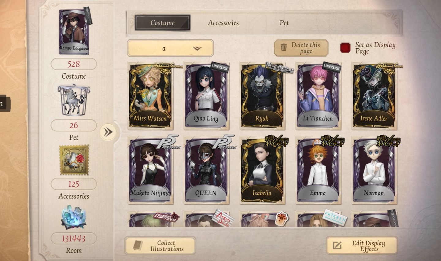 Conta Identity V com Ryuk e muito mais!