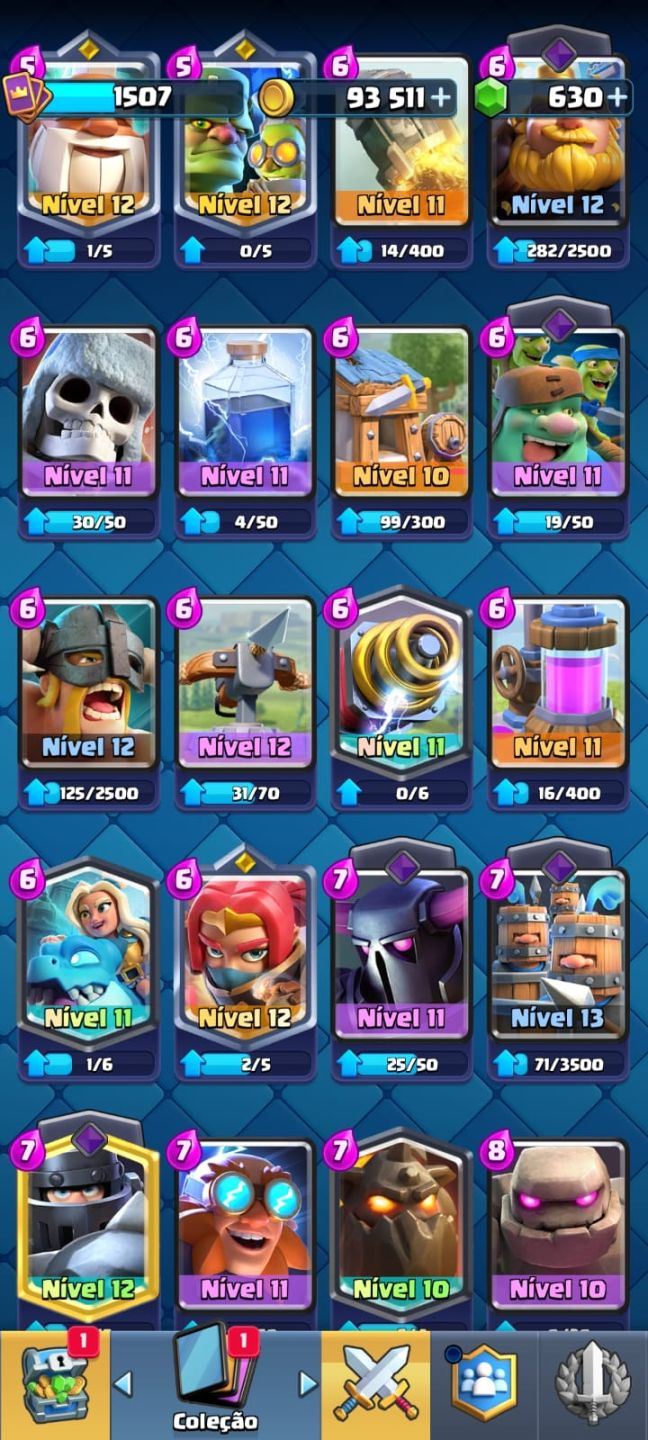 Conta de Clash Braba Nível 54 e 10k de troféus!!!