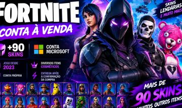 CONTA FORTNITE MICROSOFT | +90 SKINS | CONTA COMPLETA