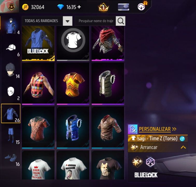 CONTA FREE FIRE +1635 DIMAS