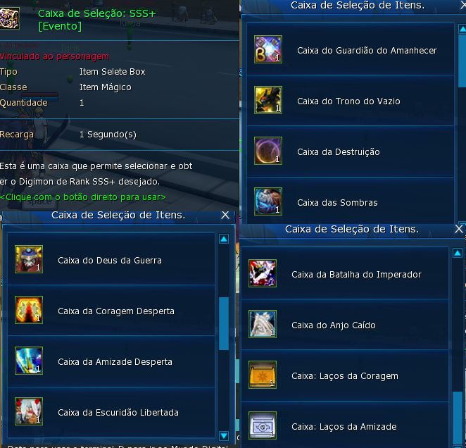 LADMO SERVER ALPHAMON , ORDINEMON SSS+ / BOX PRA ESCOLHER DIGI SSS+ E OUTRA SSS