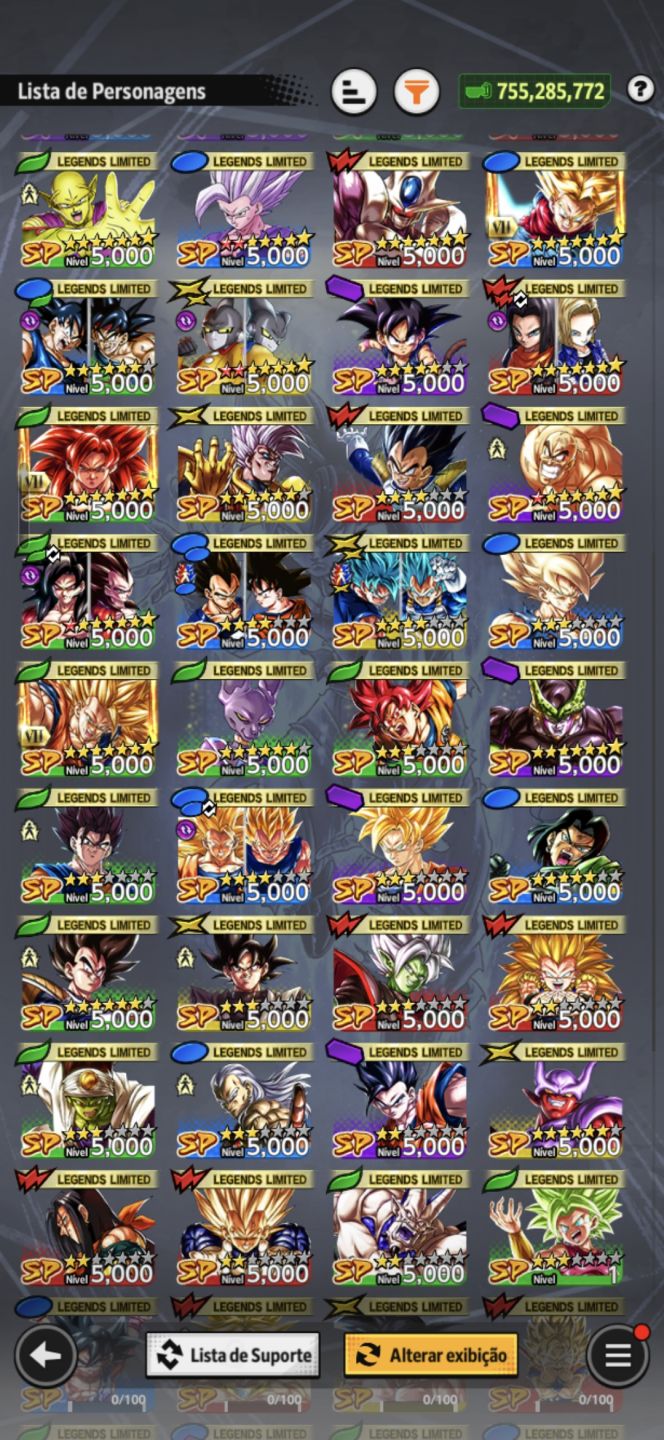 CONTA DB LEGENDS PVP READY - GOGETA/VEGITO/GOKU MUI - 9 ULTRA + 60+ LL