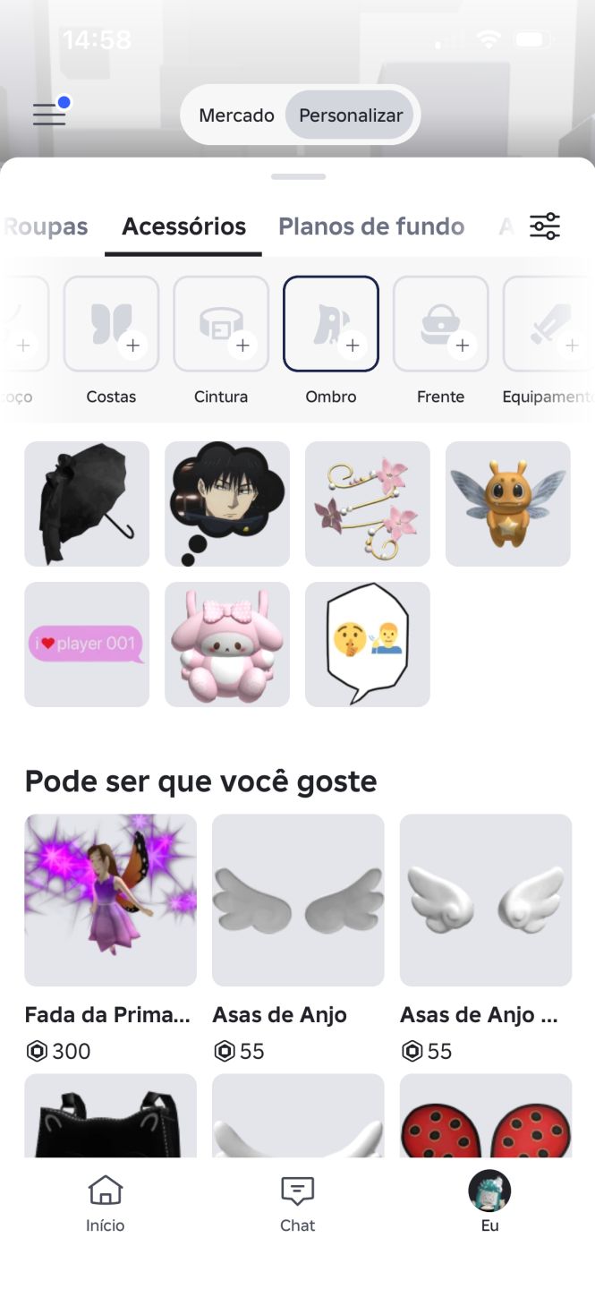 Conta Feminina Roblox Focada em skins e mm2