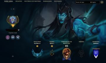 CONTA PRA SMURF LVL 55 - PLATINA 4 - 1 SKIN LENDARIA - 8 EPICAS MMR ALTO