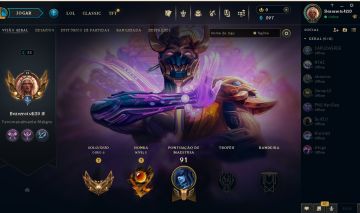 CONTA DE LOL - OURO 2 (SOLO/DUO) - LVL33 - HONRA 5 - IMPECÁVEL MMR ALTO