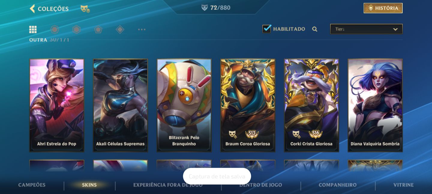 Conta mono xayah adc 72 SKINS